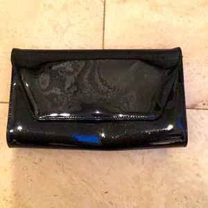 Vintage Black Patent Clutch
